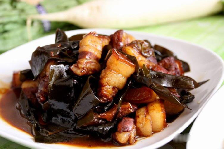 摩登7菜谱——海带烧肉