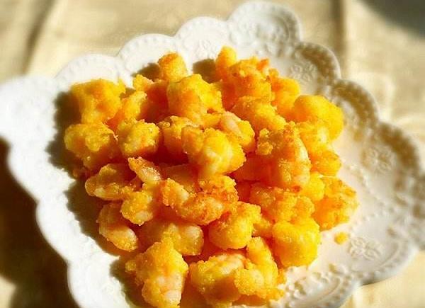 超级美味的香酥黄金虾球